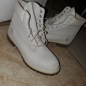 Blue suede timberland boots